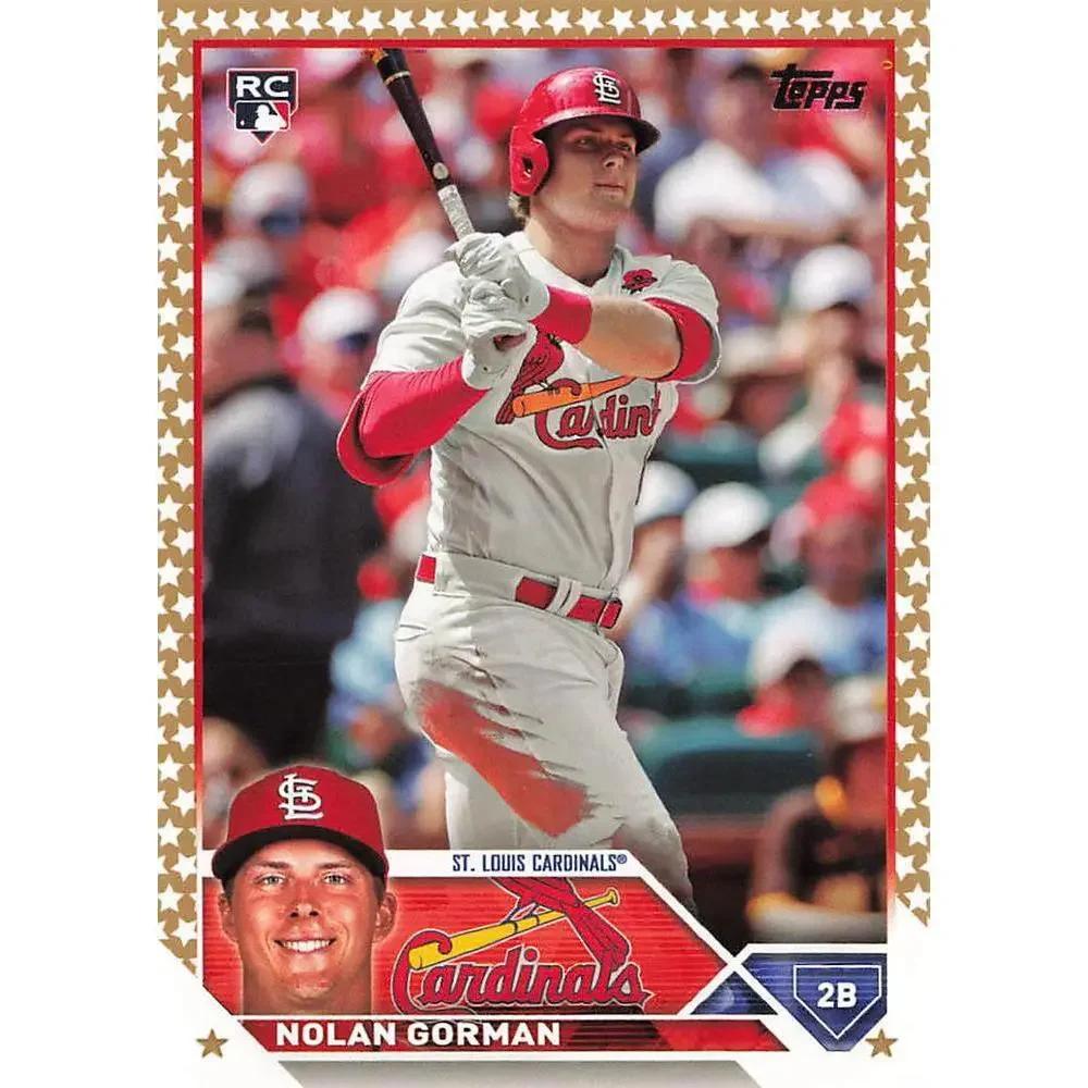 2023 Topps Gold Star Nolan Gorman Rookie #16 St. Louis Cardinals